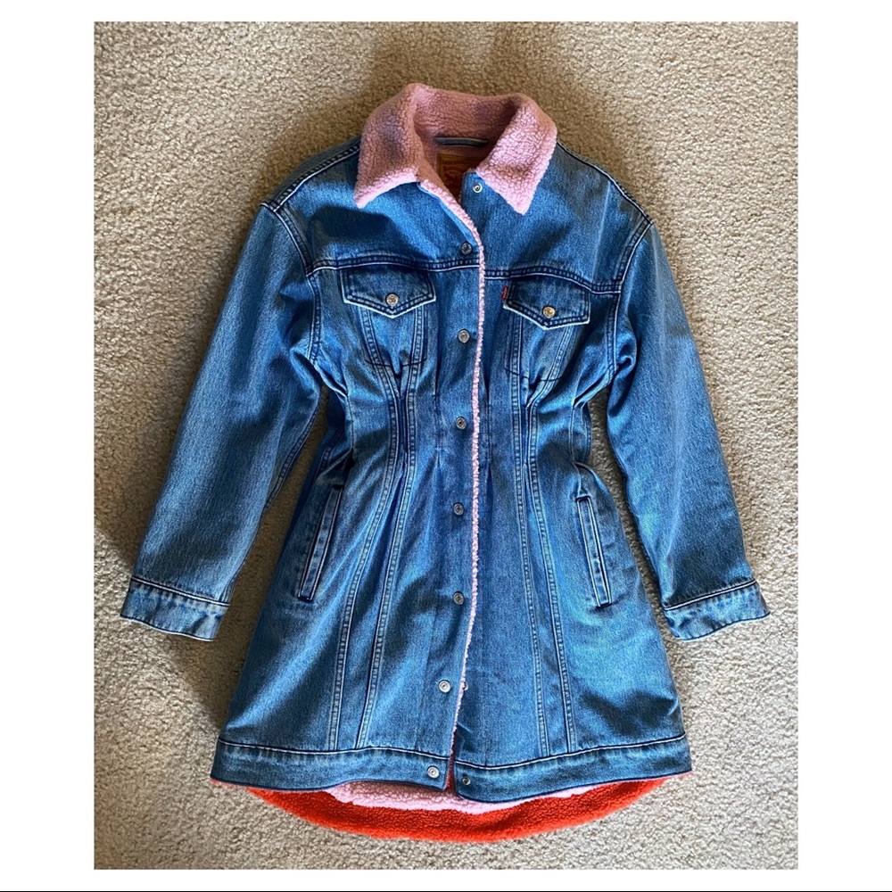 Limited Edition Levi’s Made & Crafted Denim Trucker with Sherpa Lining, Size S
